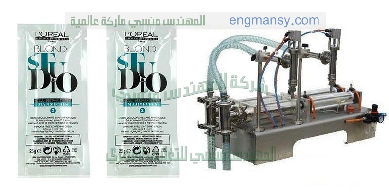 ماكينة تعبئة السوائل في اكياس صغيرة الحجم افقيا من شركة المهندس منسى