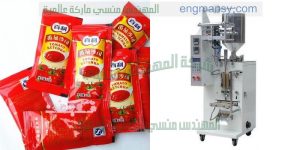 ماكينة تعبئة اكياس الكاتشب اوتوماتيكيا ماركة ام توباك