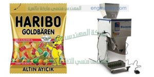 مكينة تعبئة جيلي فى اكياس شركة المهندس منسي لماكينات التعبئة والتغليف