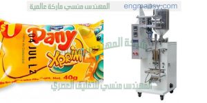 ماكينة تعبئة السوائل و السوائل اللزجة ماركة المهندس منسي لحام ثلاثي