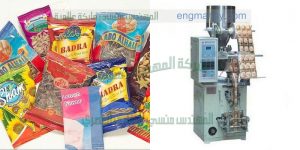 ماكينة تعبئة اللب الخشب فى اكياس بلاستيكية