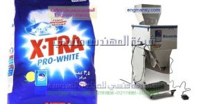 ماكينة تعبئة بودر نصف أتوماتيك في عبوات أو برطمانات تعبئة بودر حليب   