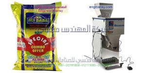ماكينة تعبئة بودرة نص اوتوماتيك من شركة المهندس منسى   