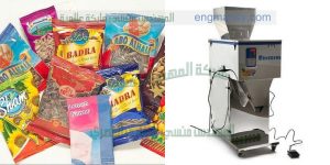 ماكينة تعبئة اللب الخشب فى اكياس بلاستيكية شركة المهندس منسي للصناعات الهندسيه