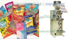 ماكينة تعبئة اللب الخشب فى اكياس بلاستيكية شركة المهندس منسي للصناعات الهندسيه