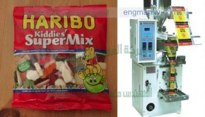 ماكينة تعبئة وتغليف البونبوني او الحلوي في أكياس