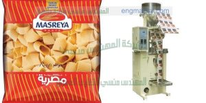 ماكينة تغليف اكياس المكرونة من شركة المهندس منسي لماكينات التعبئة والتغليف