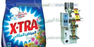 ماكينة تعبئة بودرة مسحوق الغسيل في أكياس لحام خلفي المهندس المنسي ماكينات التعبئة و التغليف